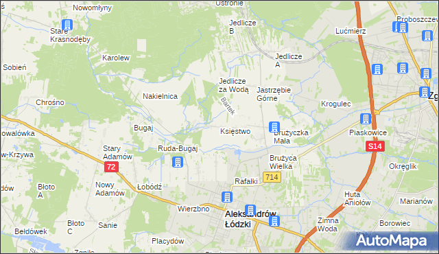 mapa Księstwo, Księstwo na mapie Targeo