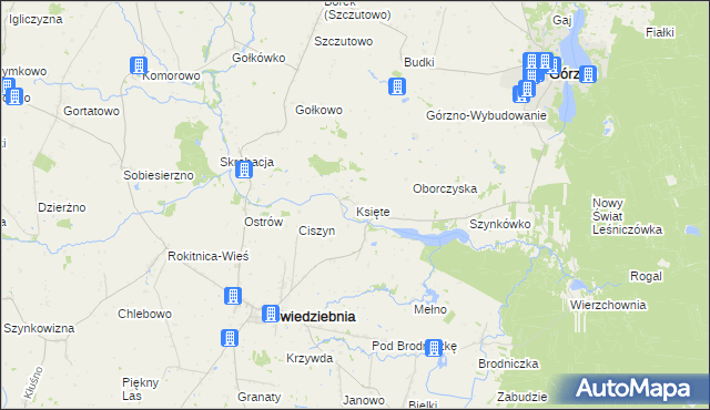 mapa Księte, Księte na mapie Targeo