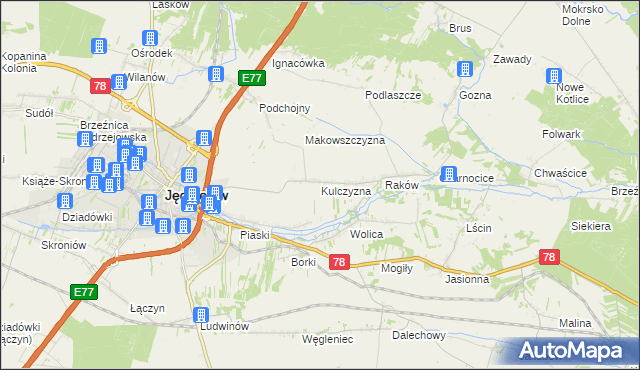 mapa Kulczyzna, Kulczyzna na mapie Targeo