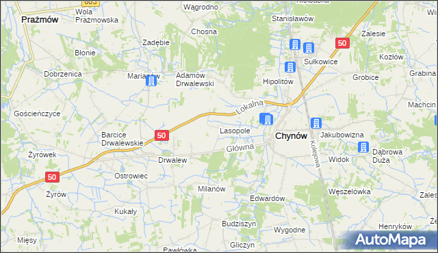 mapa Lasopole, Lasopole na mapie Targeo