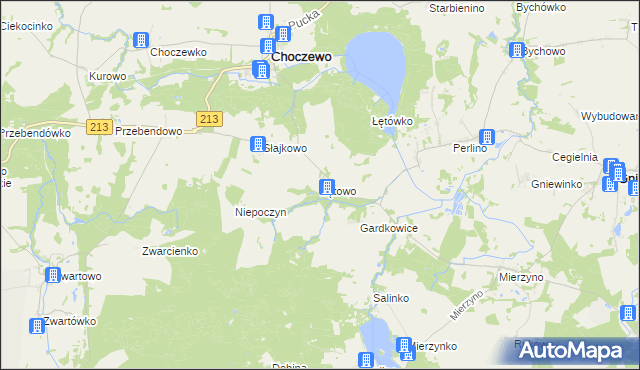 mapa Łętowo gmina Choczewo, Łętowo gmina Choczewo na mapie Targeo