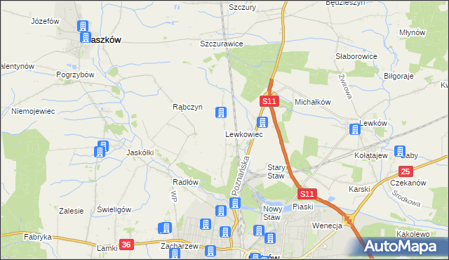 mapa Lewkowiec, Lewkowiec na mapie Targeo