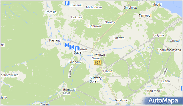 mapa Lewkowo Nowe, Lewkowo Nowe na mapie Targeo