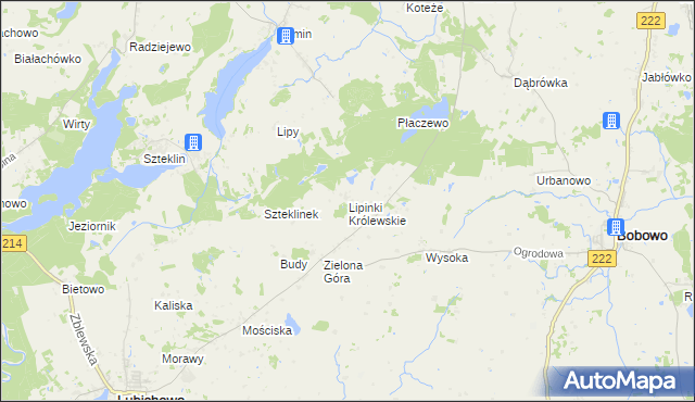 mapa Lipinki Królewskie, Lipinki Królewskie na mapie Targeo