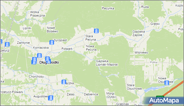 mapa Lipniak-Majorat, Lipniak-Majorat na mapie Targeo