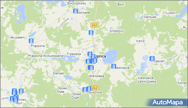 mapa Lipnica powiat bytowski, Lipnica powiat bytowski na mapie Targeo