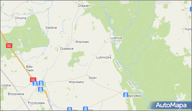 mapa Lubniczka, Lubniczka na mapie Targeo