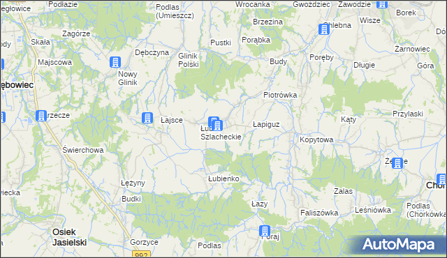 mapa Łubno-Opace, Łubno-Opace na mapie Targeo