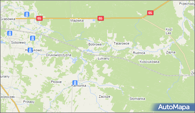 mapa Łukiany, Łukiany na mapie Targeo