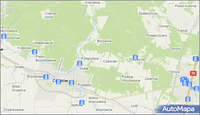 mapa Łysowody, Łysowody na mapie Targeo