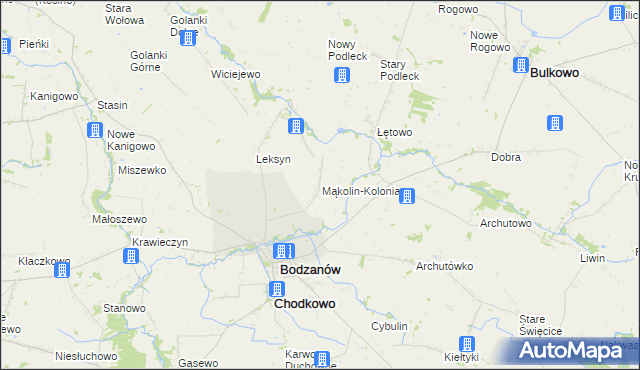 mapa Mąkolin-Kolonia, Mąkolin-Kolonia na mapie Targeo