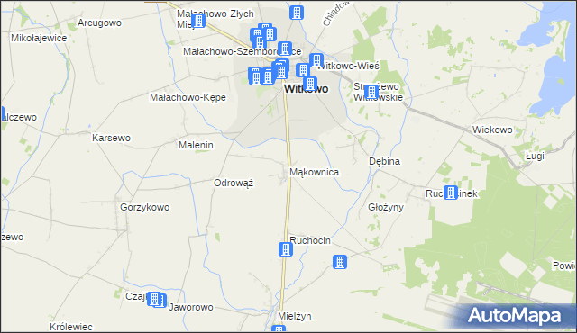 mapa Mąkownica, Mąkownica na mapie Targeo