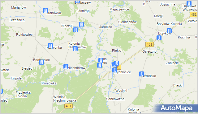 mapa Mała Wieś gmina Konopnica, Mała Wieś gmina Konopnica na mapie Targeo