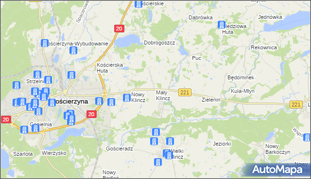 mapa Mały Klincz, Mały Klincz na mapie Targeo