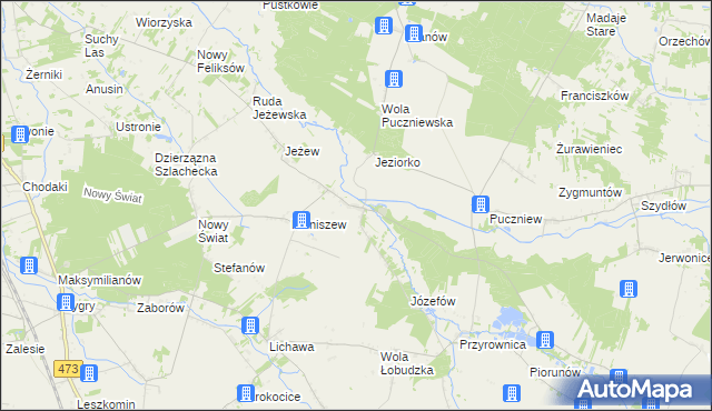 mapa Małyń, Małyń na mapie Targeo