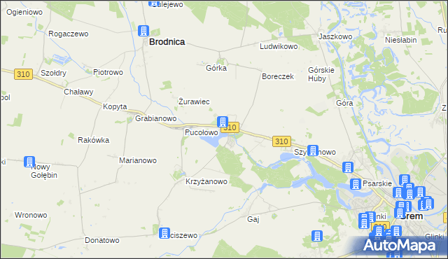 mapa Manieczki, Manieczki na mapie Targeo