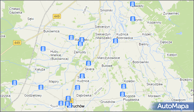 mapa Marczykowskie, Marczykowskie na mapie Targeo