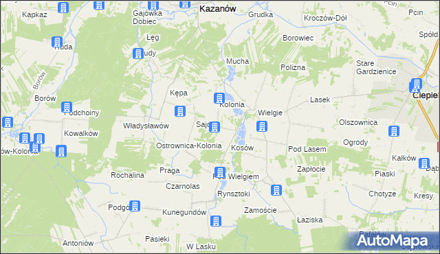 mapa Marianki gmina Ciepielów, Marianki gmina Ciepielów na mapie Targeo