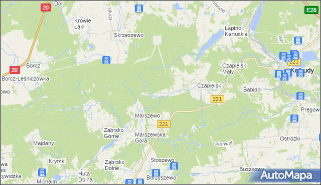 mapa Marszewska Kolonia, Marszewska Kolonia na mapie Targeo