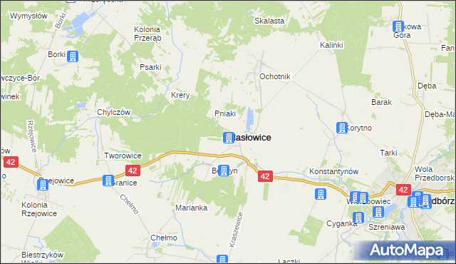 mapa Masłowice powiat radomszczański, Masłowice powiat radomszczański na mapie Targeo