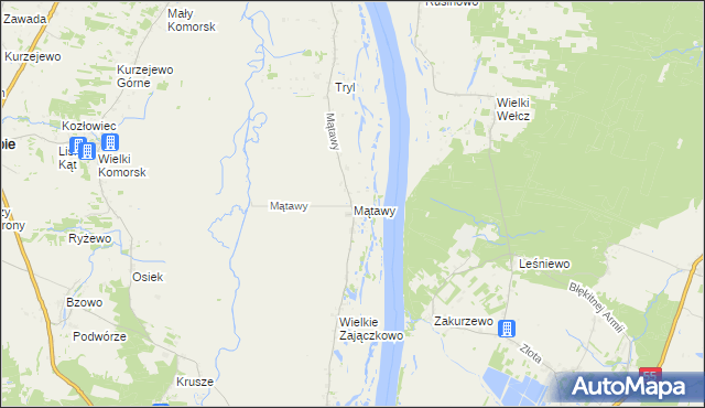 mapa Mątawy, Mątawy na mapie Targeo