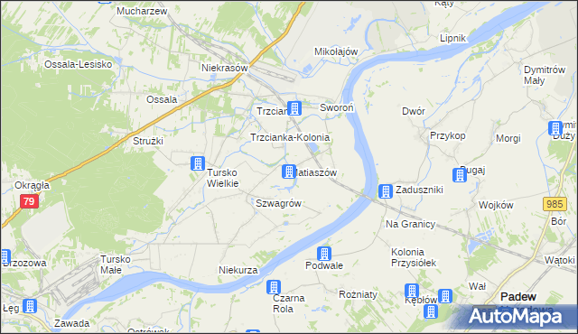 mapa Matiaszów, Matiaszów na mapie Targeo