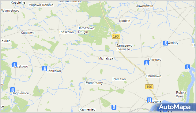 mapa Michalcza, Michalcza na mapie Targeo