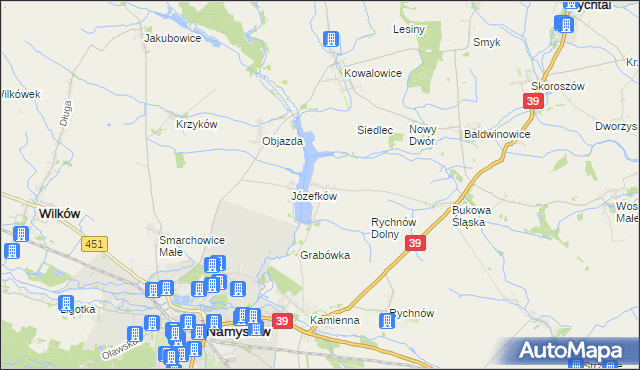 mapa Michalice, Michalice na mapie Targeo