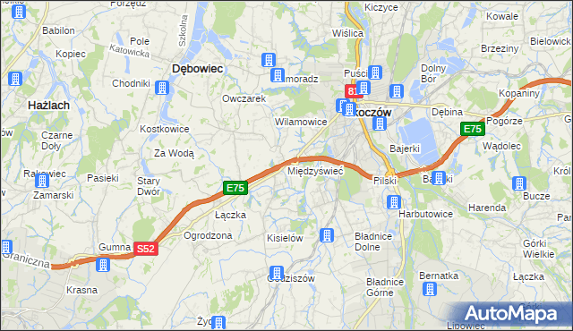 mapa Międzyświeć, Międzyświeć na mapie Targeo