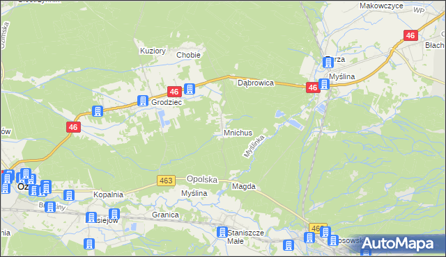 mapa Mnichus, Mnichus na mapie Targeo