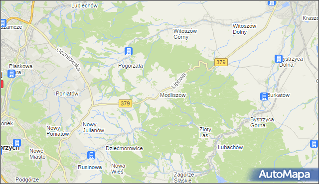 mapa Modliszów, Modliszów na mapie Targeo