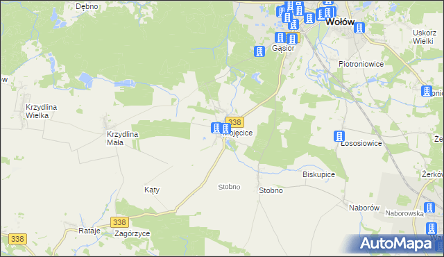 mapa Mojęcice, Mojęcice na mapie Targeo
