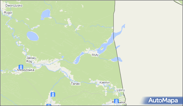 mapa Muły, Muły na mapie Targeo