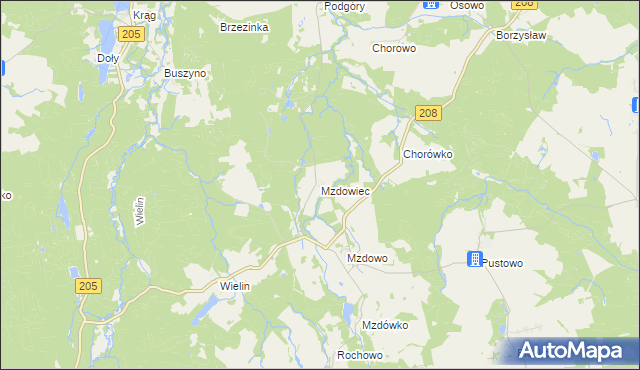 mapa Mzdowiec, Mzdowiec na mapie Targeo