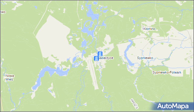 mapa Nadarzyce gmina Jastrowie, Nadarzyce gmina Jastrowie na mapie Targeo