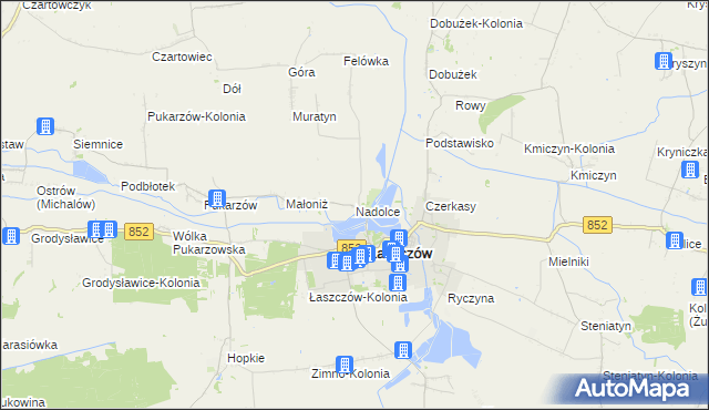 mapa Nadolce, Nadolce na mapie Targeo