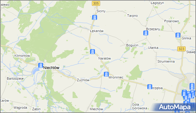 mapa Naratów, Naratów na mapie Targeo