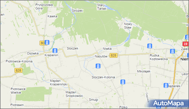 mapa Nasutów, Nasutów na mapie Targeo