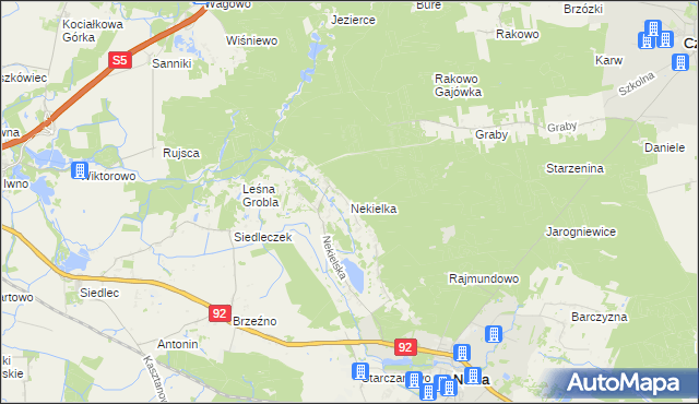 mapa Nekielka, Nekielka na mapie Targeo