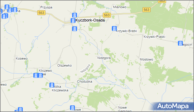 mapa Nidzgora, Nidzgora na mapie Targeo