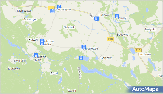 mapa Niepoględzie, Niepoględzie na mapie Targeo