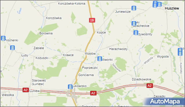 mapa Nieznanki, Nieznanki na mapie Targeo