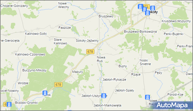 mapa Nowa Ruś, Nowa Ruś na mapie Targeo