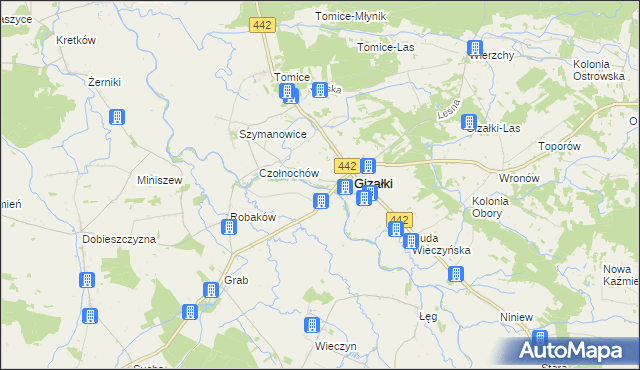 mapa Nowa Wieś gmina Gizałki, Nowa Wieś gmina Gizałki na mapie Targeo