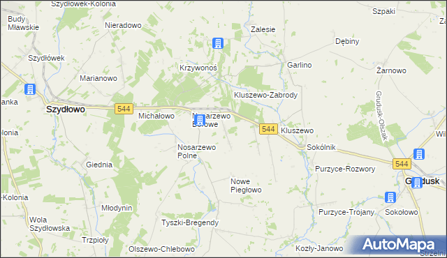 mapa Nowe Nosarzewo, Nowe Nosarzewo na mapie Targeo