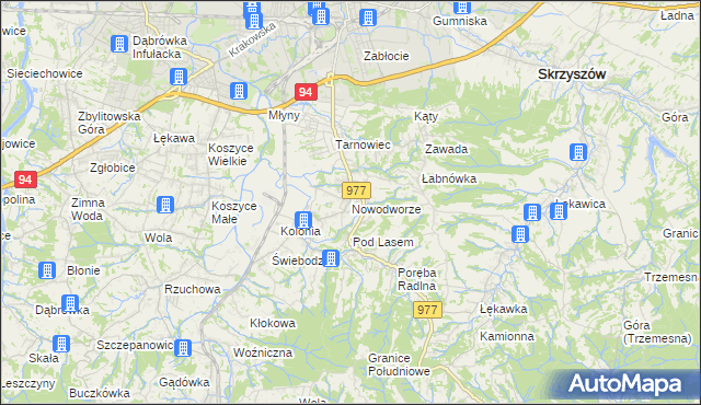 mapa Nowodworze, Nowodworze na mapie Targeo