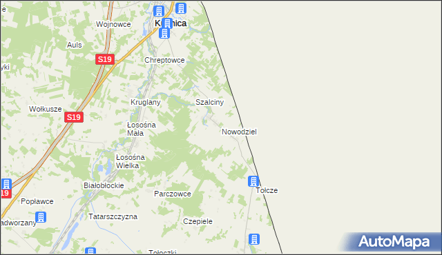 mapa Nowodziel, Nowodziel na mapie Targeo