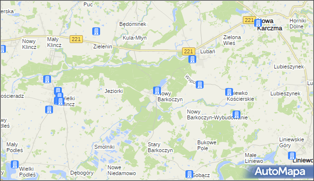 mapa Nowy Barkoczyn, Nowy Barkoczyn na mapie Targeo