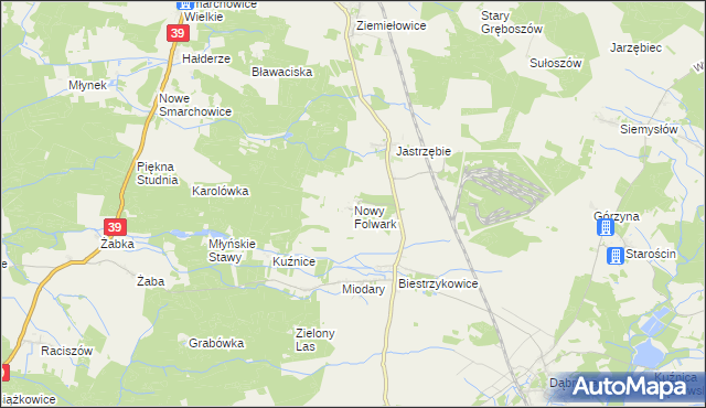 mapa Nowy Folwark gmina Namysłów, Nowy Folwark gmina Namysłów na mapie Targeo