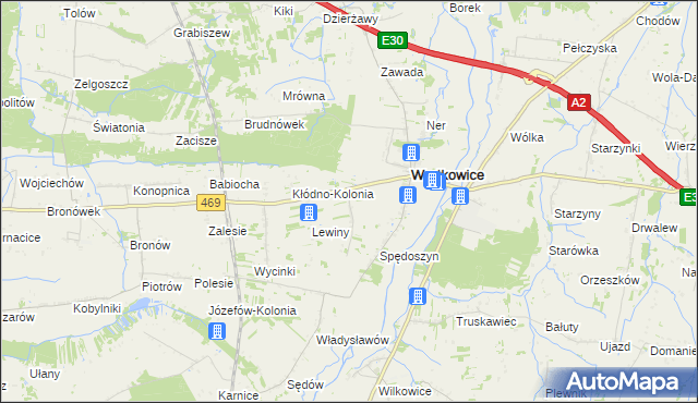 mapa Nowy Gostków, Nowy Gostków na mapie Targeo